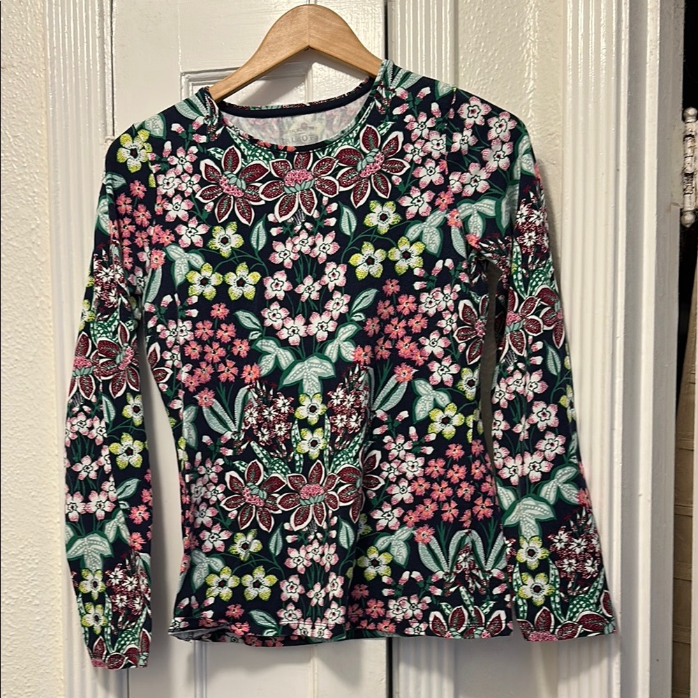 Talbots Floral Long Sleeve Tee - Multicolor